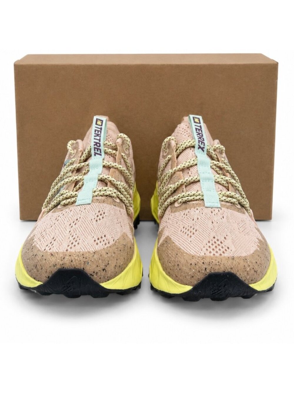 New Balance Women's Athletic Sneakers in Peach, Yellow & Teal - Picture 6 of 10